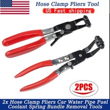 Car Water Pipe Fuel Coolant Spring Bundle Removal Tools Us 2x Hose Clamp Pliers