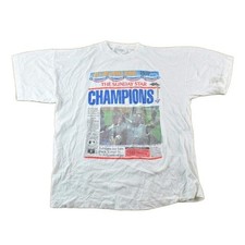 Vintage 1992 Toronto Blue Jays World Series Sunday Star MLB Graphic T-Shirt Men'