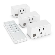 Remote Control Outlet Switch, Wireless On Off Power Plug 1800W Electrical Out...