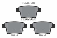 Bremsbelagsatz Hinten Bosch-System für Ford Mondeo III B5Y Limo B4Y 04-09