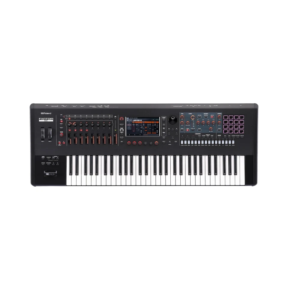 Roland FANTOM-6EX 61-Key Model Keyboard Synthesizer Music Workstation Black - Image 3 of 4