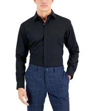 Alfani Mens Convertible cuff Button Down Dress Shirt