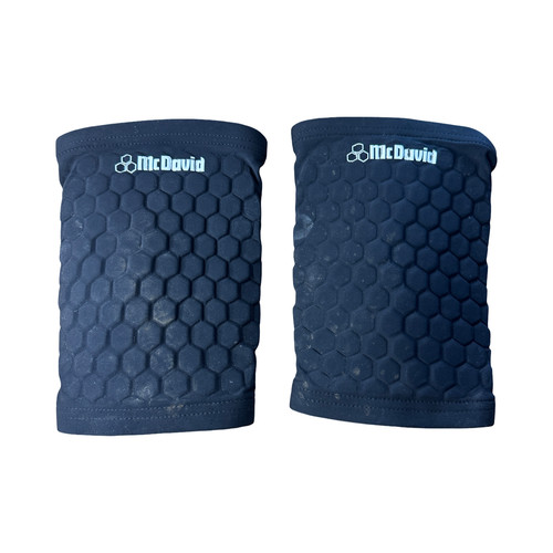 McDavid HEX Black Knee Pads Compression Protective Sports Sleeves Pair XL