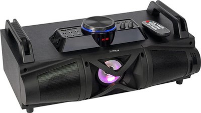 PARTY Light & Sound Kompakter Bluetooth Lautsprecher mit USB, SD, UKW Tuner & LED Licht