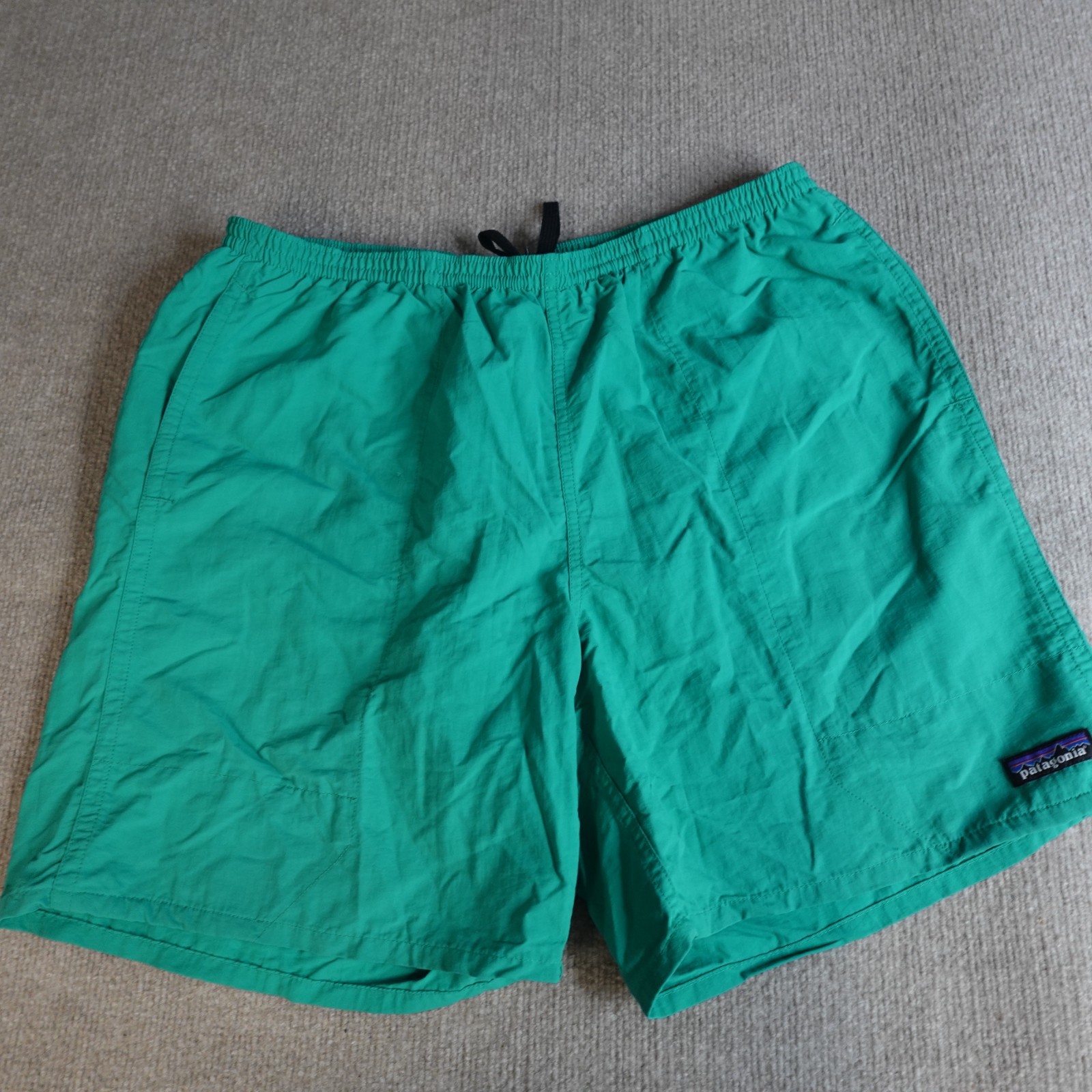 Patagonia Baggies Mens Shorts Large Green Solid Long 58033