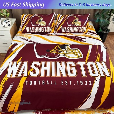 Washington Football Bedding Set Duvet Cover Twin Queen /Free Hat Included