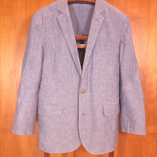 J Crew Sport Coat 38S Ludlow Unstructured Somelos Linen Cotton Gray