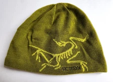 Arc’teryx Bird Head Toque Beanie Wool Blend Green Hat Gorpcore Outdoor