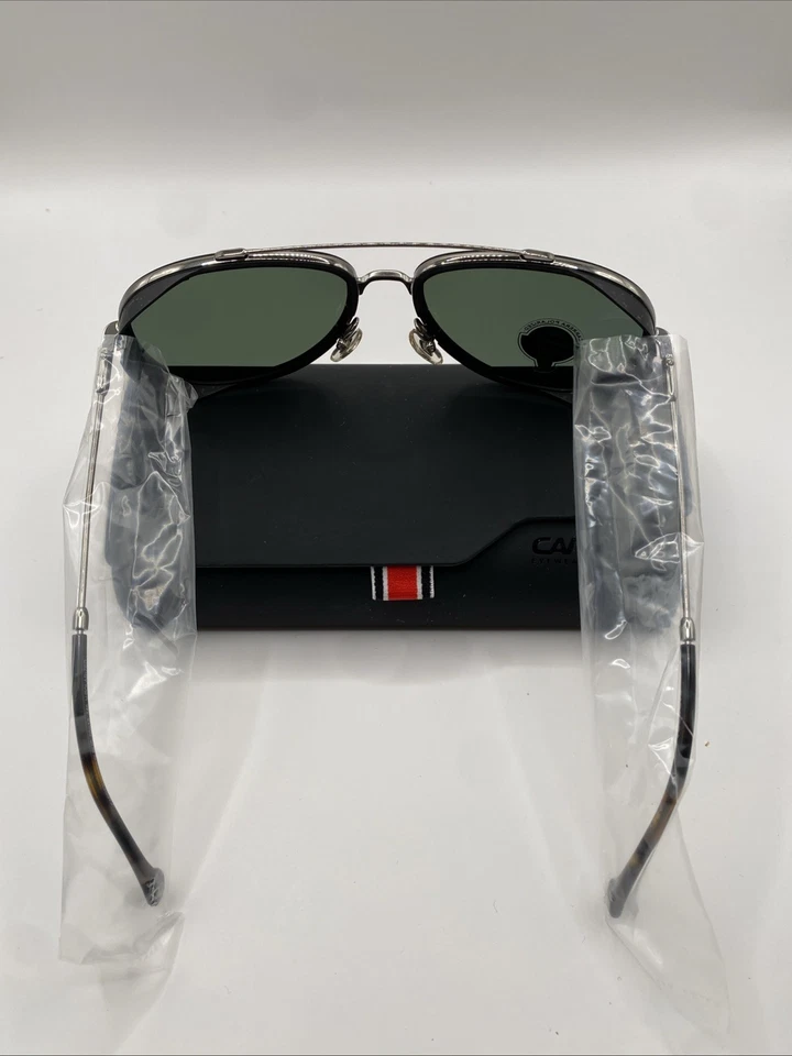 Gafas de sol Carrera 166/S 6LB para hombre aviador marco de rutenio lentes polarizadas nuevas Foto 3 de 4