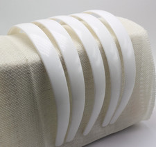 5 White Plastic Wide Alice Hair Band Headband 20mm Hair Accessories