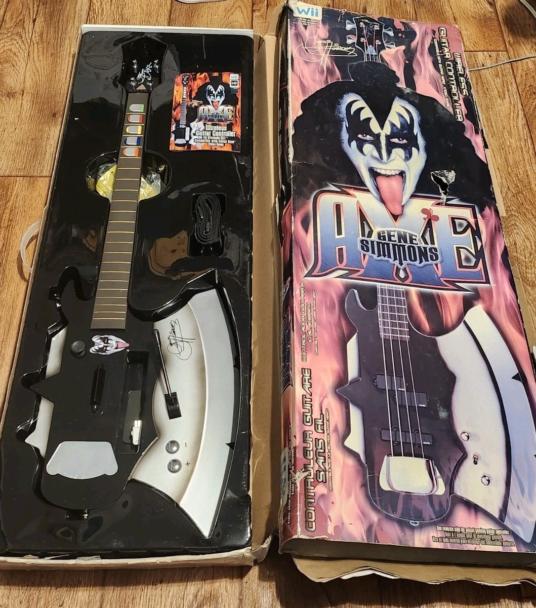 KISS Gene Simmons Guitar Hero Game Wireless Controller For