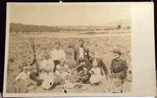 Family, BUTTE VALLEY, SISKIYOU COUNTY, CALIFORNIA Photo Post Card 1909