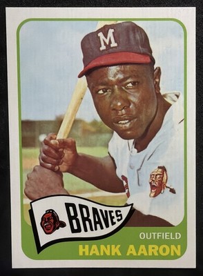 Topps Berger's Best - Hank Aaron #BB-14 Milwaukee Braves Reprint Baseball Card