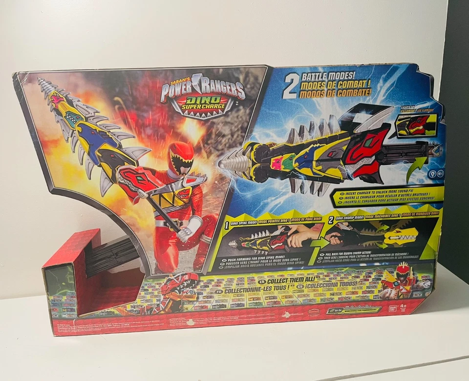 Espada de Batalla Bandai Power Rangers Dino Super Charge Spiked 2015 - NUEVA Leer Foto 4 de 4