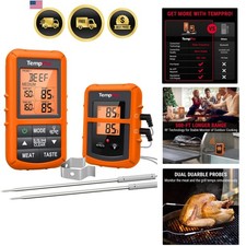 TP20 500FT Wireless Meat Thermometer with Dual Meat Probe, Digital Cooking Fo...