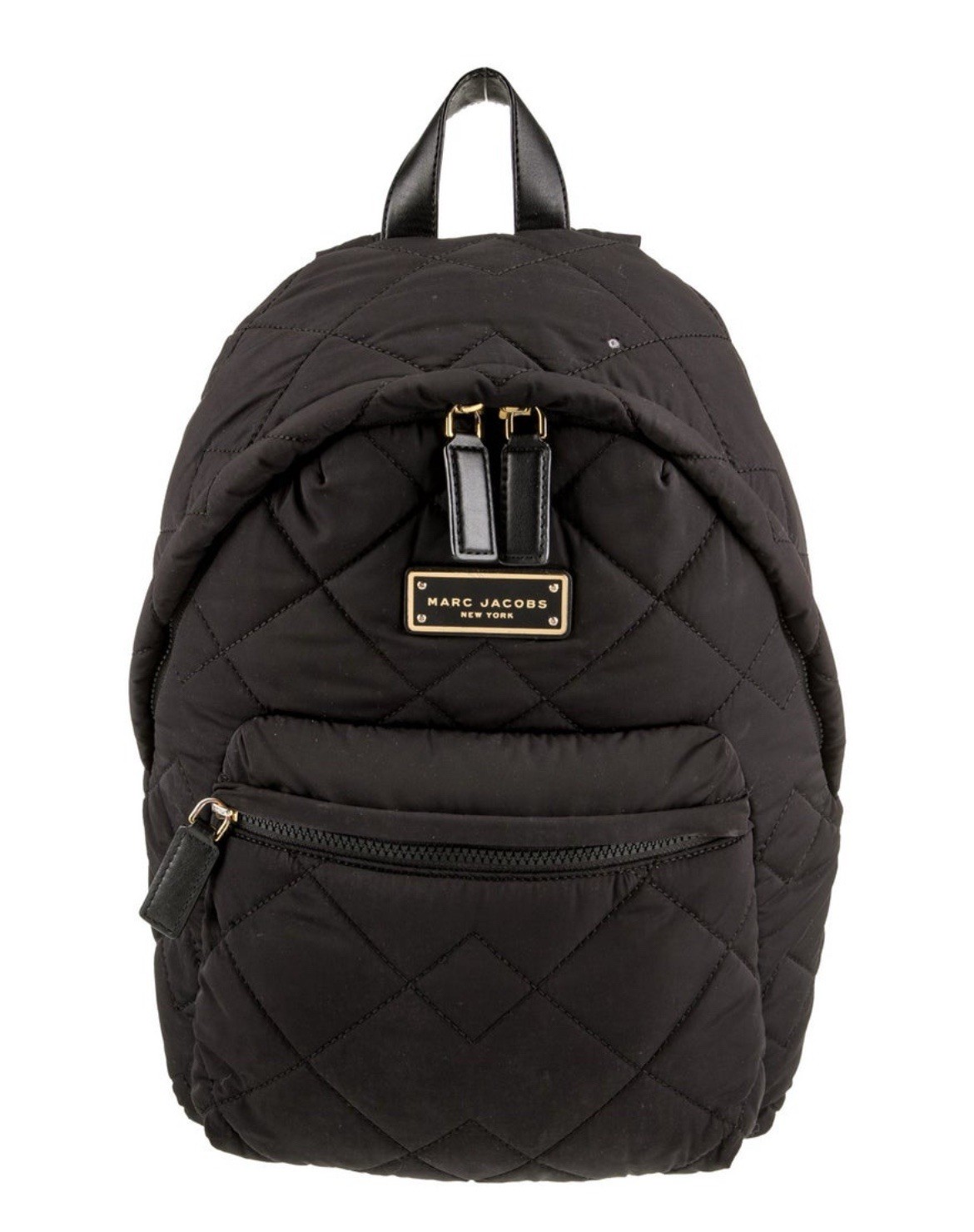 marc jacobs Authentic Solid Black  nylon quilted … - image 1