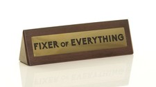 Boxer Gifts Fixer of Everything Novelty Wooden Desk Plaque Sign - Fun Desk Ac...