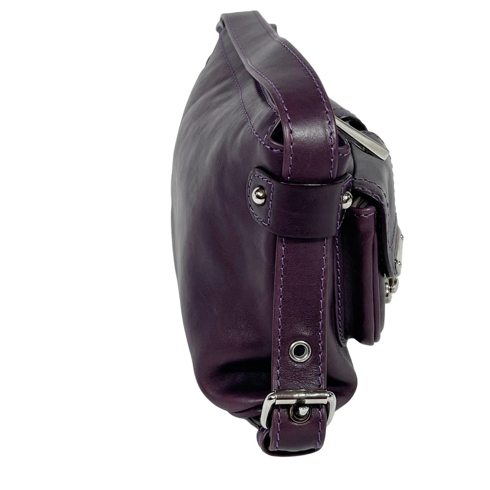 Mini Bolso de Bolsillo Vintage Marc Jacobs Blake Cuero Púrpura Cartera de Hombro Y2K Nuevo Foto 2 de 4