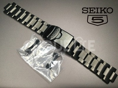 Seiko 5 Sports SRPD65K1, SRPG91K1 22mm Black Stainless Steel Bracelet with PINS