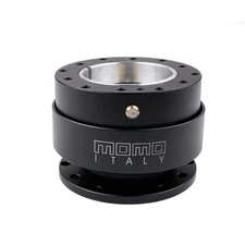 MOMO Black Car Steering Wheel Quick Release HUB Adapter Snap Off Boss Kit