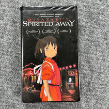 Spirited Away VHS Hayao Miyazaki Studio Ghibli Disney Clamshell Tested Works