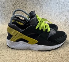 Nike Huarache Run GS Shoes Sneakers 654275-017 Venom Green Youth Kids Size 6