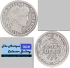 Antique 1913⌛US Philadelphia Mint Silver Barber Dime🪙Near Full Liberty🪙