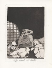 Francisco de Goya plate 34 from Los Caprichos etching Radierung grabado.