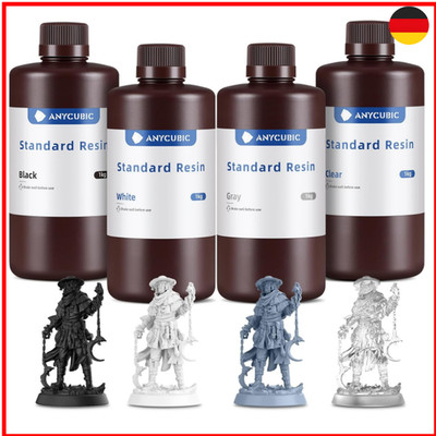 ANYCUBIC 3D Drucker Resin, UV 405nm Standard Rapid Photopolymer Resin, mit
