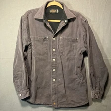 Jesse James Canvas Jacket Size Medium Grey Lined West Coast Choppers Logo Duck