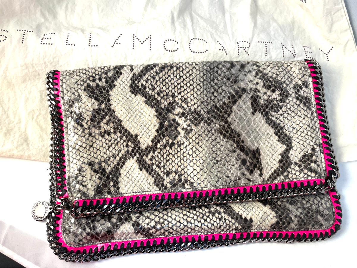 Stella McCartney Falabella Bag - Vegan Leather Snakeskin Evening