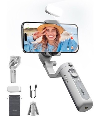 Hohem iSteady XE 3-Axis Smartphone Stabilizer With A Magnetic Fill Light (Grey)