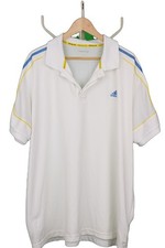 Adidas Golf Men's Performance Polo Shirt 2XL 46-48 in white yellow polyester