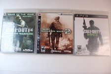3 game lot/bundle: Call of Duty Modern Warfare 2, 3, 4 (Sony PS3) Complete