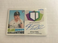 2026 Topps Heritage Clubhouse Collection KYLE TEEL RC ROOKIE Auto Relic 22/25