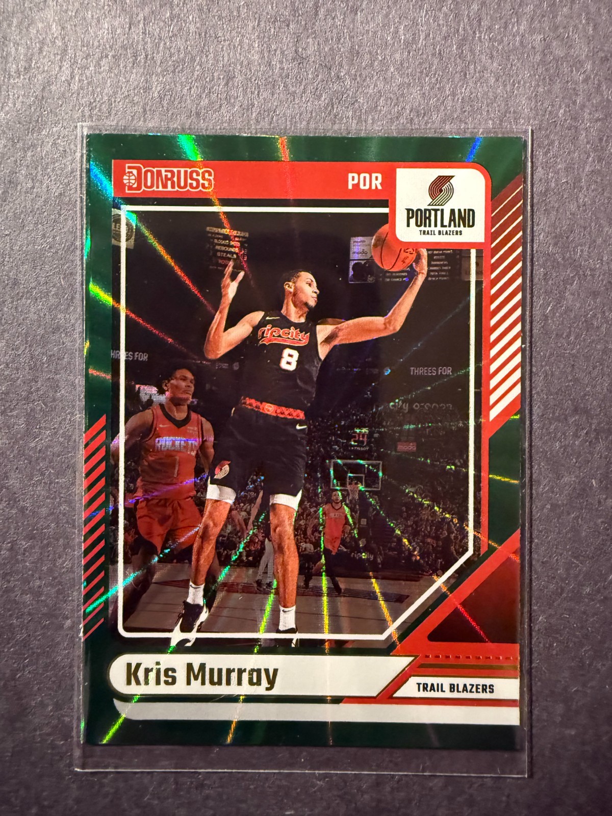 2024-25 Panini Donruss KRIS Murray-#33 Green Laser Holo
