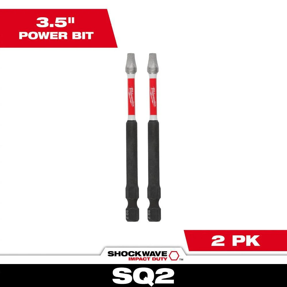 Долото ударного действия Milwaukee Shockwave 3 12 дюйма Sq2 2Pk 2390₽