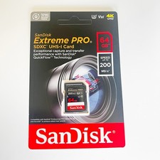 SanDisk Extreme PRO 64GB SDXC UHS-I Memory Ca...