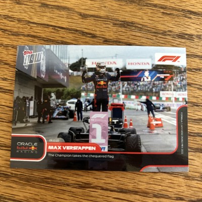 Max Verstappen Red Bull 2022 Topps Now Formula 1 F1 Card #62 Chequered Flag
