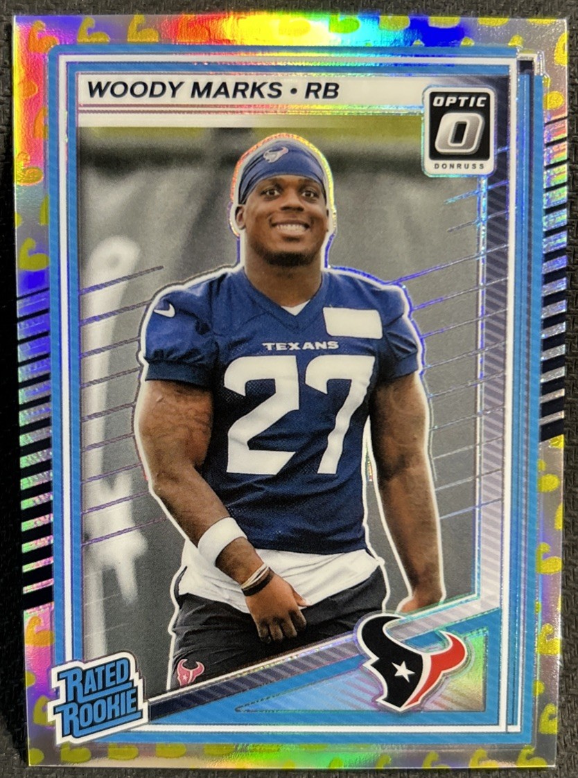 2025 Panini Donruss Optic Woody Marks SP Flex Emoji /199 Rated Rookie #288