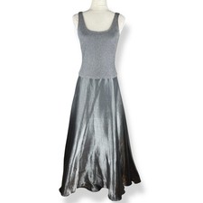 Платье Y2K 2000s Metallic Formal Maxi