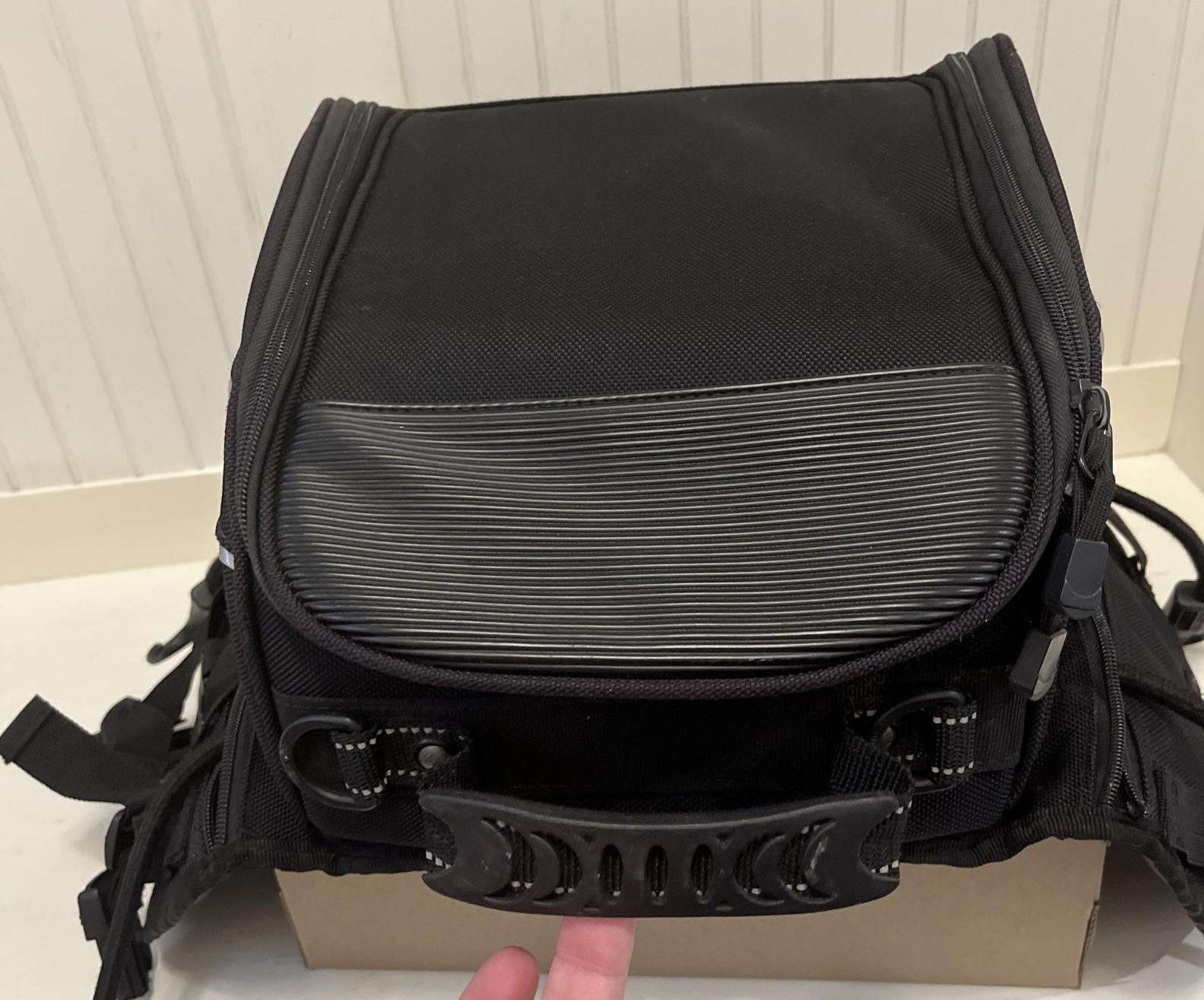 NELSON RIGG Black Motocycle Bag CL-75 Commuter Sport Tail Bag