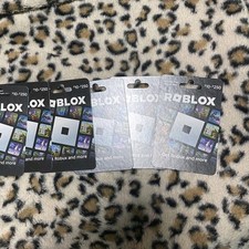 Roblox 10- 250 Prepaid Game Cards Lot, Includes Free Virtual Item