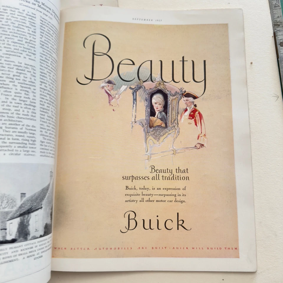 RARE Harold Sichel Cat Cover Art “House Beautiful” September 1927 Entire Issue - Image 3 of 4