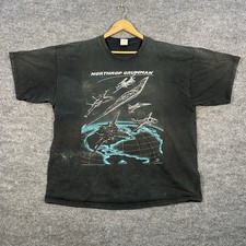 Vintage 90s Northrop Grumman Blackbird Intl War T-Shirt 1994 Mens 2XL Military