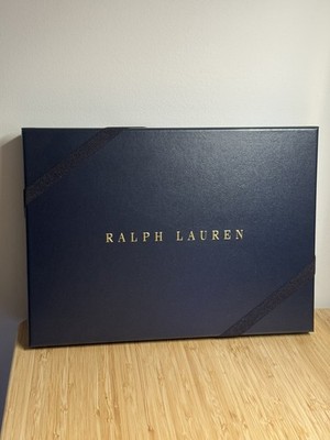 Authentische festliche Ralph Lauren leere Geschenkbox 32 cm * 23 cm * 4 cm mit Innenverpackung