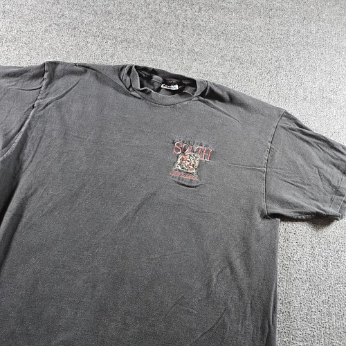 Vintage Hanes Beefy-T Shirt Mens XL Black South Carolina Embroidered Tee USA 90s