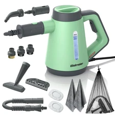 Bielmeier Handheld Pressurized Steam Cleaner - 15s Quick Start, Multi-Functio...