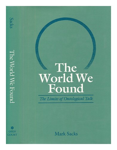 SACOS, MARCA EL MUNDO QUE ENCONTRAMOS: LOS LÍMITES DE LA CHARLA ONTOLÓGICA 19...