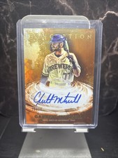 2021 Inception Garrett Mitchell Primordial Prospect Auto Orange #/25 Brewers